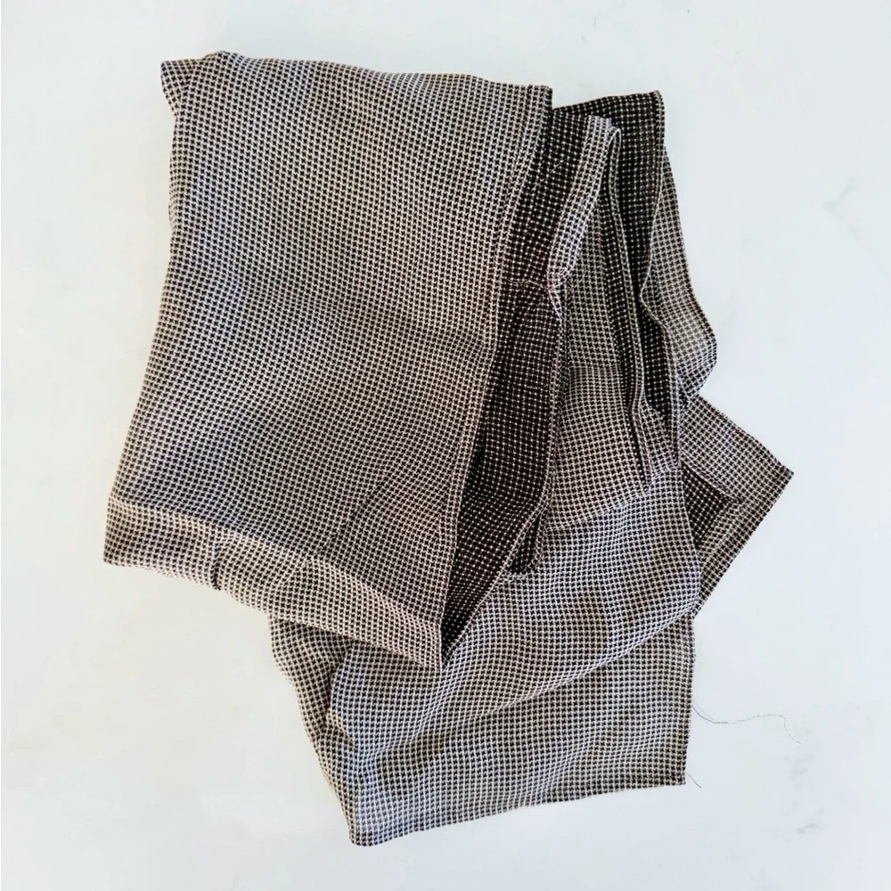 BUNDLE (3) Vintage B&W Houndstooth Pattern Assorted Wrap Scarves